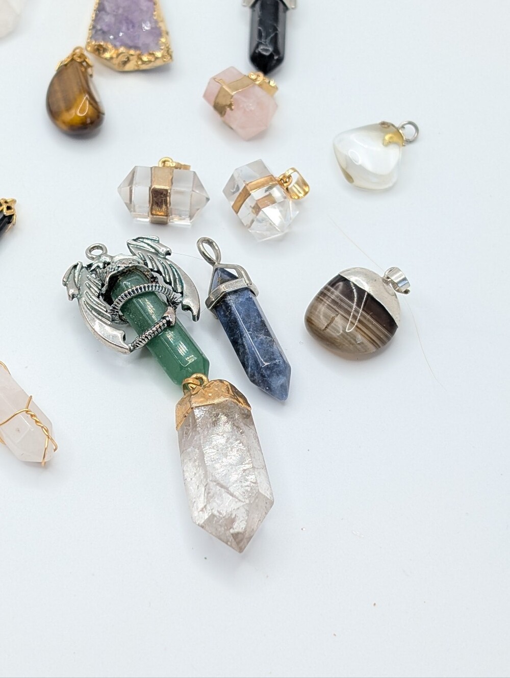 Mixed Gemstone Pendant Lot of 28 - Picture 6 of 7